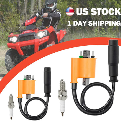 2x Ignition Coil Spark CAP for Kawasaki Brute Force 750 KVF750 (2008–2022)
