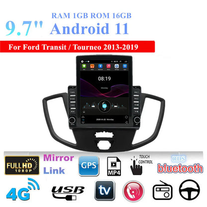 9.7" Android 11 Car Stereo GPS for Ford Transit Custom (2013-2019)