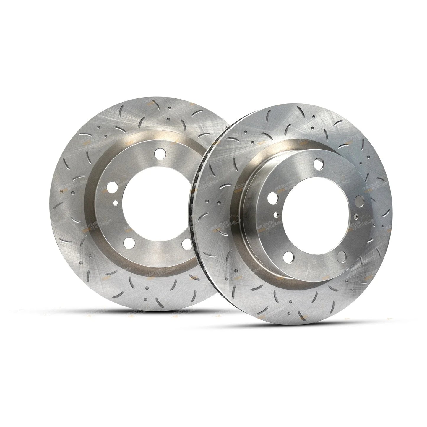 Slotted Front Disc Rotor Pair for Landcruiser URJ202R UZJ200R (2007–2015)