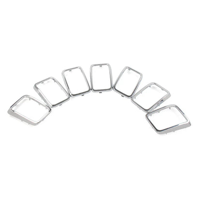 7x Front Grille Cover Inserts for Jeep Grand Cherokee (2017-2021)