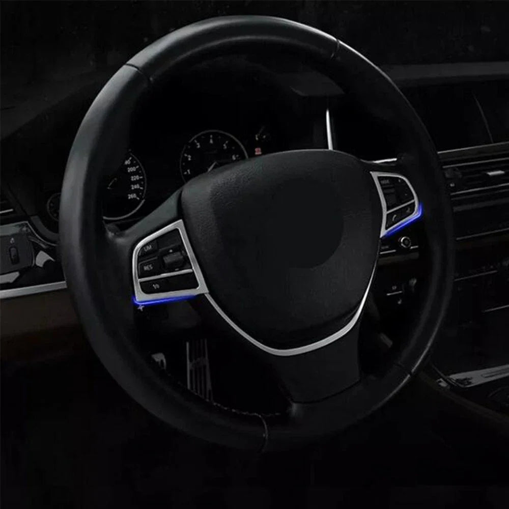 Steering Wheel Button Cover Trim for BMW 5 Series F10, 7 Series F07 (2010-2017)