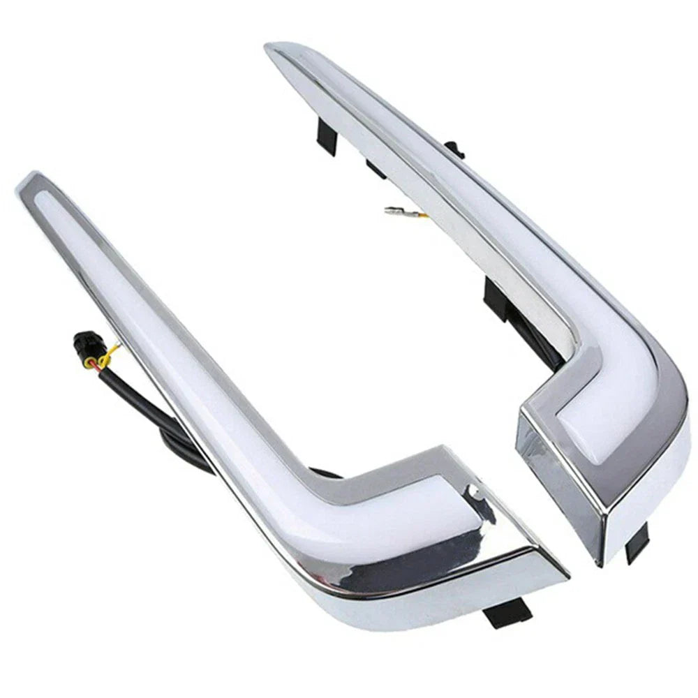 Daytime Running Light Fog Lamp Set White & Yellow for Cadillac XTS (2013-2017)