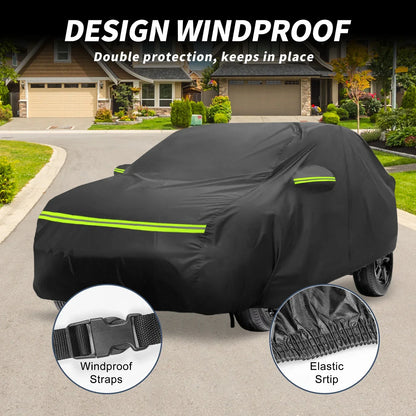 Waterproof 226D-PU Car Cover for Mercedes-Benz GLA 2013-2023 with Zipper