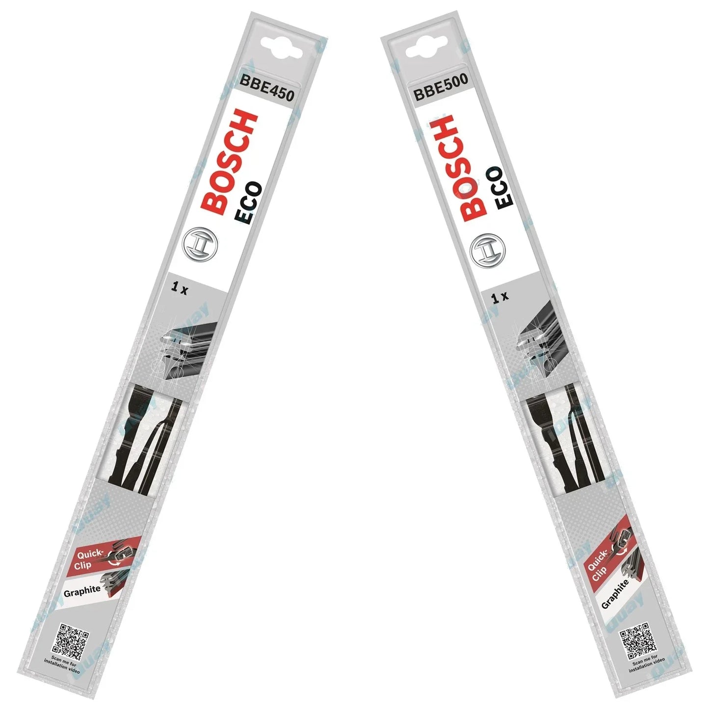 Front Pair Bosch Eco Wiper Blades Set for Nissan 350Z Z33 V6 3.5L 2002~2009