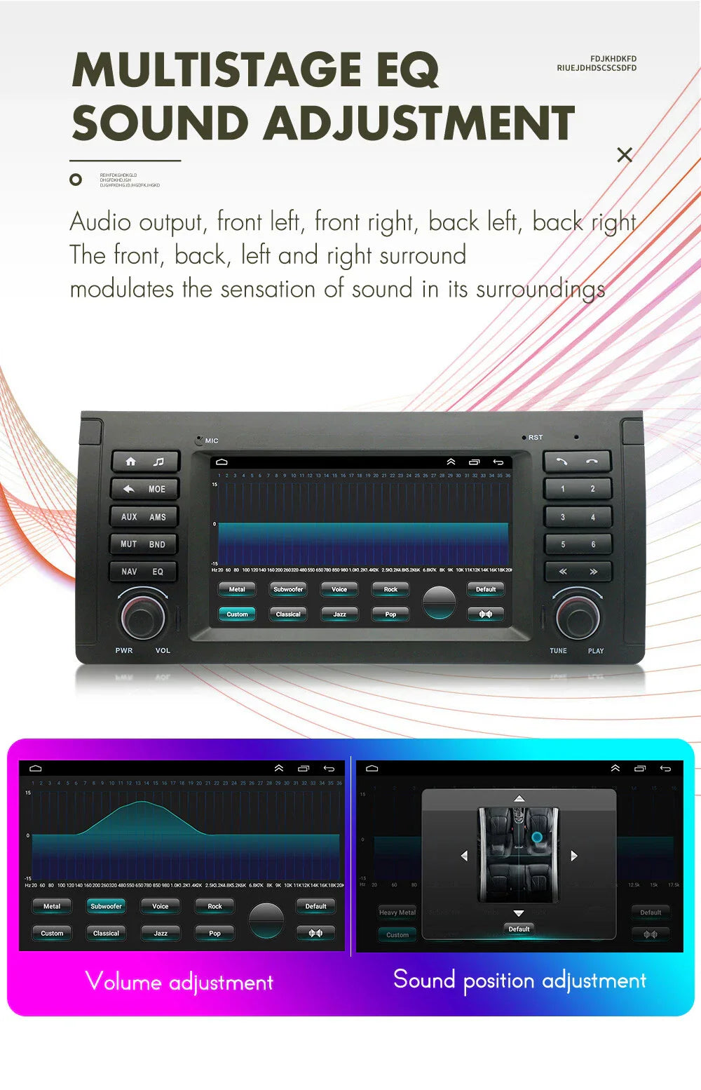 7" Android Stereo Radio GPS Navi Head Unit for BMW E38 E39 E53 M5 X5 (1995-2006)