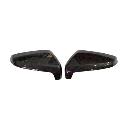 Carbon Fiber Black Mirror Cover Trim for Isuzu D-Max, MU-X (2020-2022)