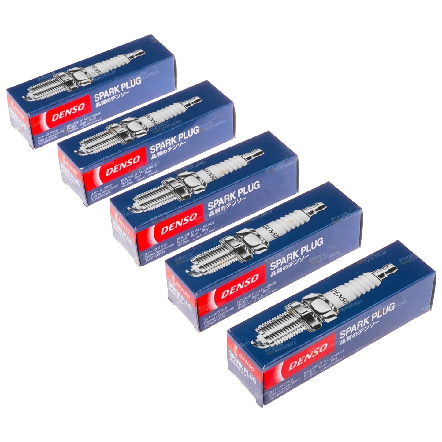 Set of 5  Nickel Spark Plugs for Audi 90 5 cyl 2.3L (1987 - 1992)