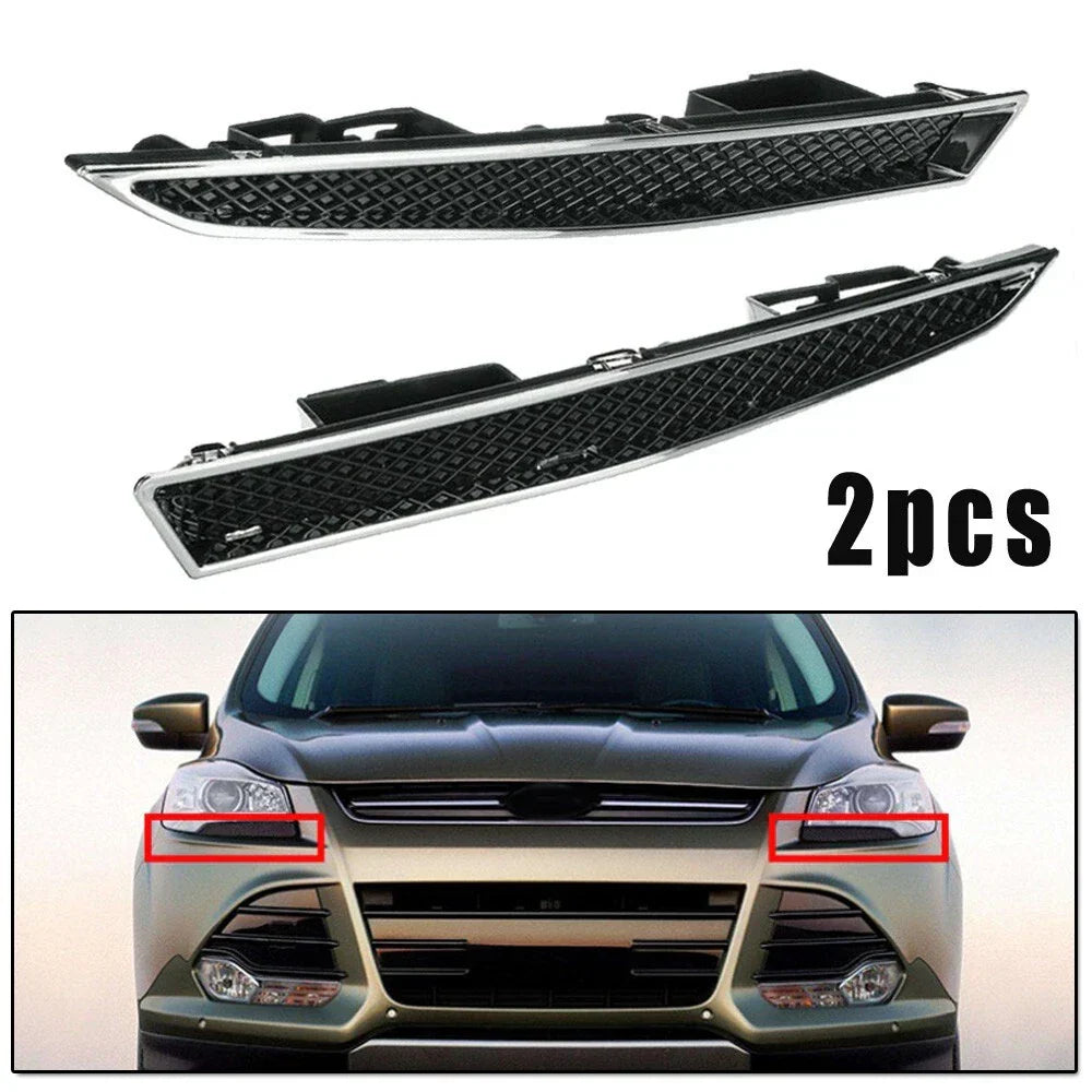 Decor Strip / 2 x / Headlight Mini Grille Bracket for Ford Maverick Escape
