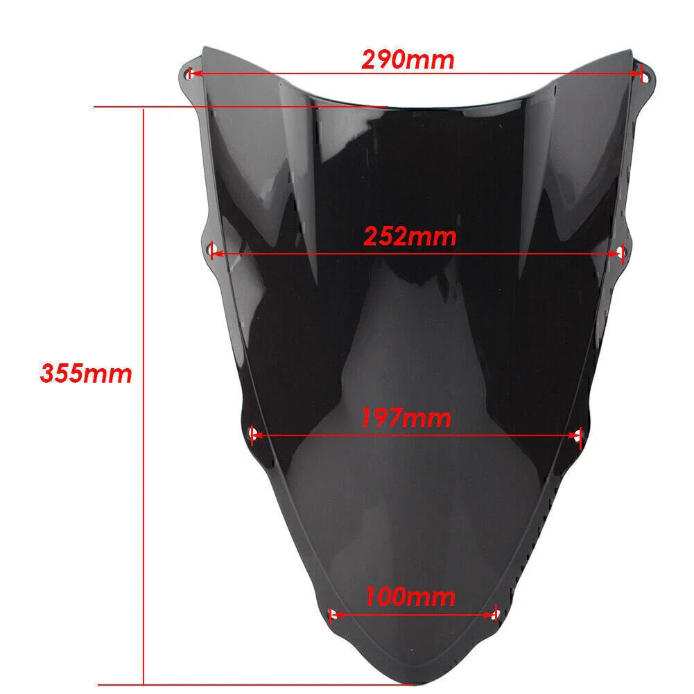 Deep Iridium ABS Motorcycle Windshield for Ducati 1299 (2015-2019)