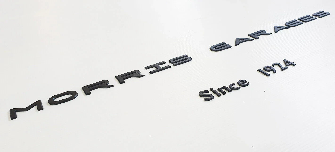 3D Acrylic Logo Emblem Badge for MG Matte Black (Since 1924)