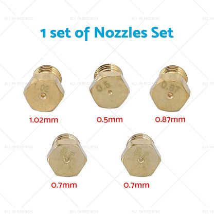 LPG Gas Jet Set 5-30PCS for Burner Hob Conversion Nozzle Injector