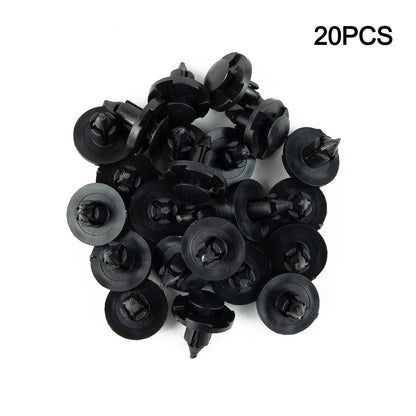 20PCS 8mm Hole Dia Rivet Fastener Mud Flaps Bumper Fender Push Clips for Nissan