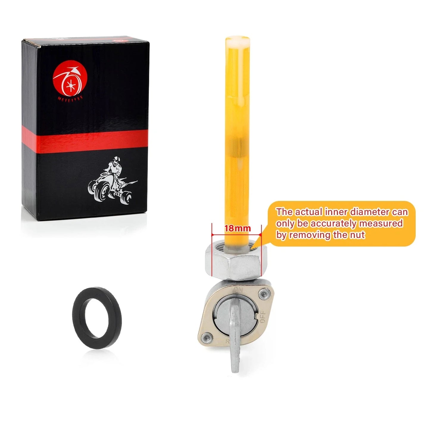 18mm x 1mm Fuel Valve Petcock for HONDA CB650 CB650C CB750C CB900C (1979–1983)