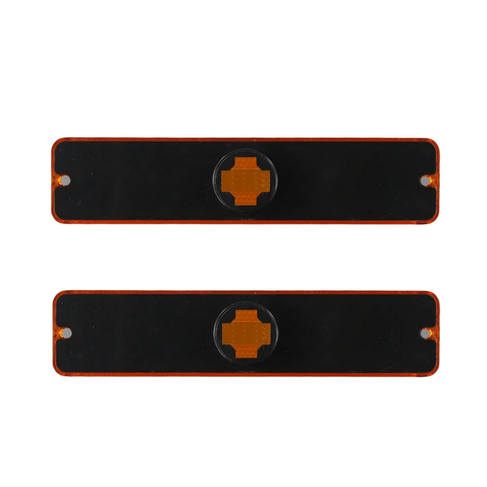 Front Bumper Side Marker Lights for 87-95 Jeep Wrangler YJ (1987-1995)