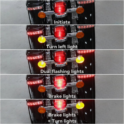 LED Saddlebag Run Brake Turn Light for Harley Electra Glide FLHTCUL (2014-2024)