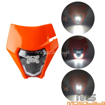 Enduro LED Headlight Kit for KTM XC-W EXC EXC-F FREERIDE 250 300 350 450 500 (2017-2023)