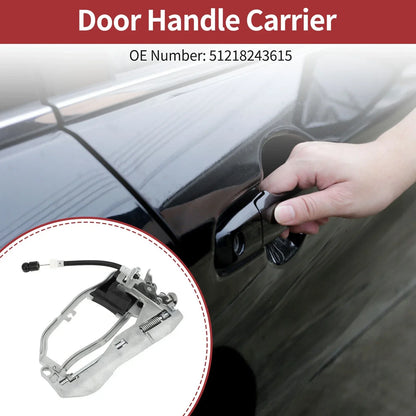 Front Left Door Handle Carrier for BMW E53 X5 (2000-2006) Silver Tone