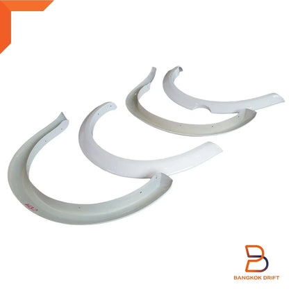 W32 White Fender Flares Wheel Arches for Mitsubishi Triton Ute (05-15)