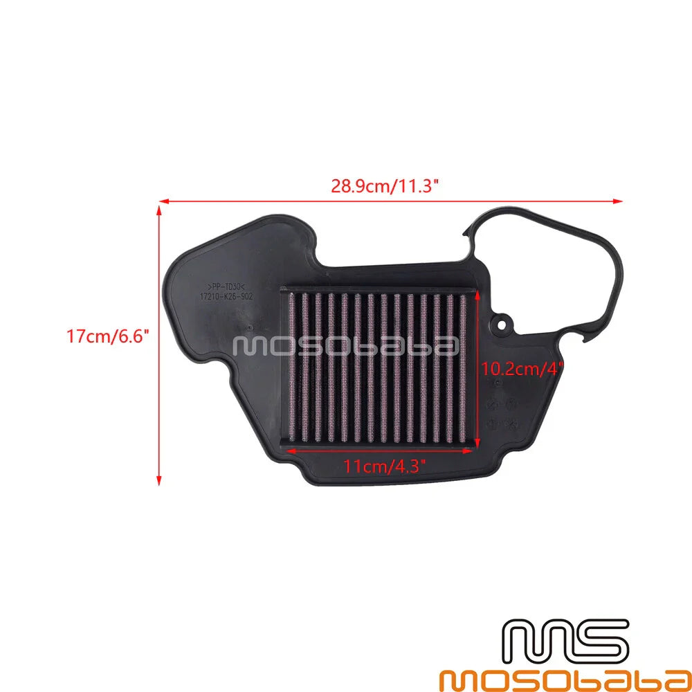 Air Cleaner Intake Filter for Honda MSX125 Grom (2013-2019)
