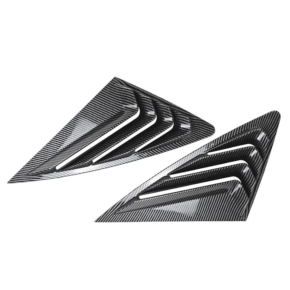 Rear Window Louvers Cover for Audi Q3 F3 Sportback (2019-2024) Carbon Look