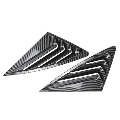 Rear Window Louvers Cover for Audi Q3 F3 Sportback (2019-2024) Carbon Look
