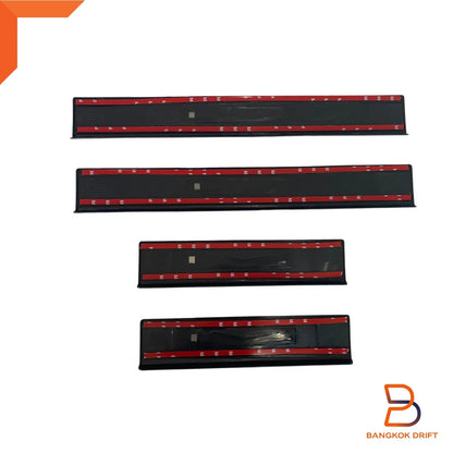Black Chrome Door Sill Scuff Plates for Mazda BT-50 Ute (2012-2019)