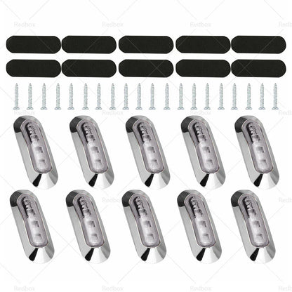 10x Amber/Red Clearance Lights for Truck Trailer Caravan