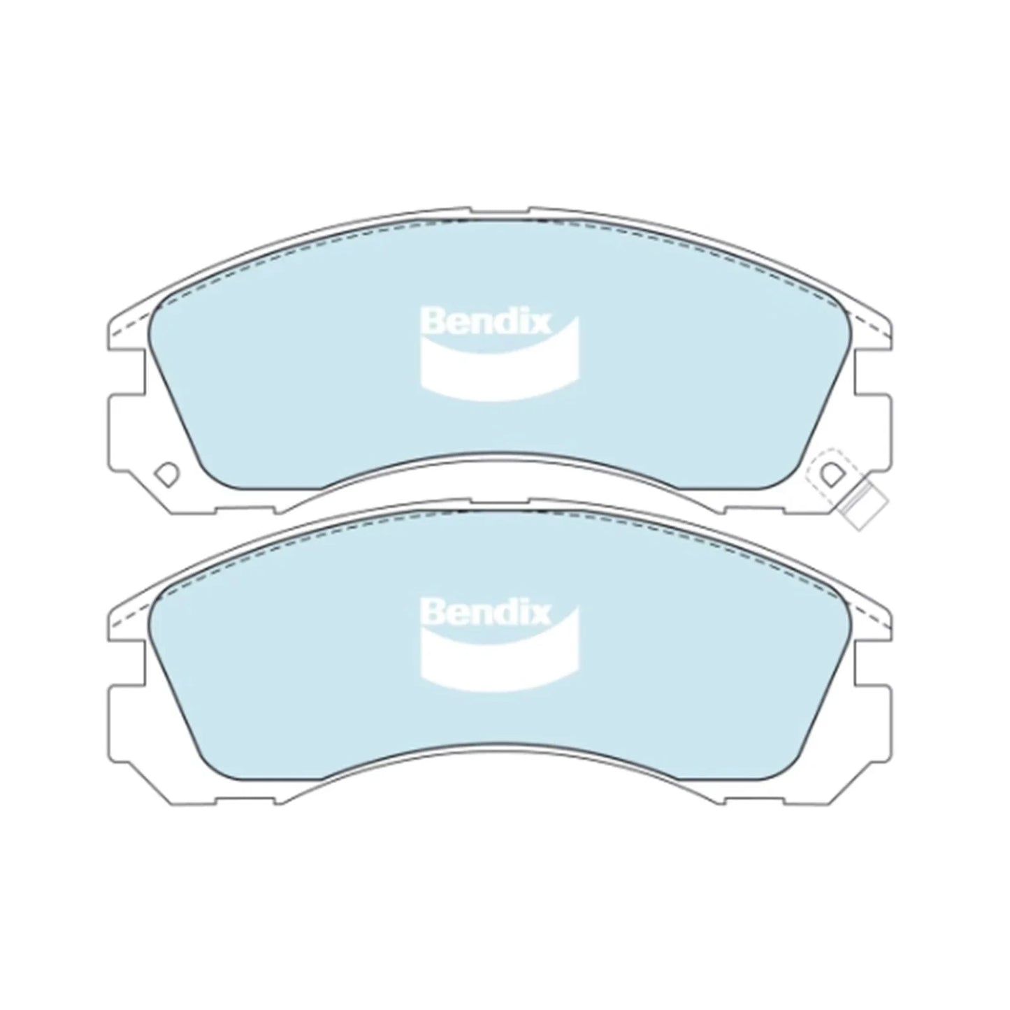 HD Front Disc Brake Pad Set for Mitsubishi Triton MK (1996-2006)