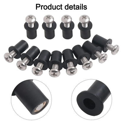 Stainless Steel Screws & Nuts / 12PCS / Screws and Nuts for Kayaks Canoes Boats