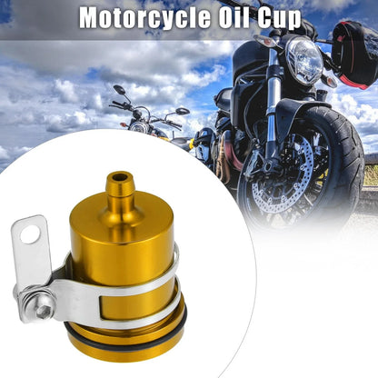 Motorcycle Front Brake Master Cylinder Oil Tank Cup for Yamaha BMW Gold Tone