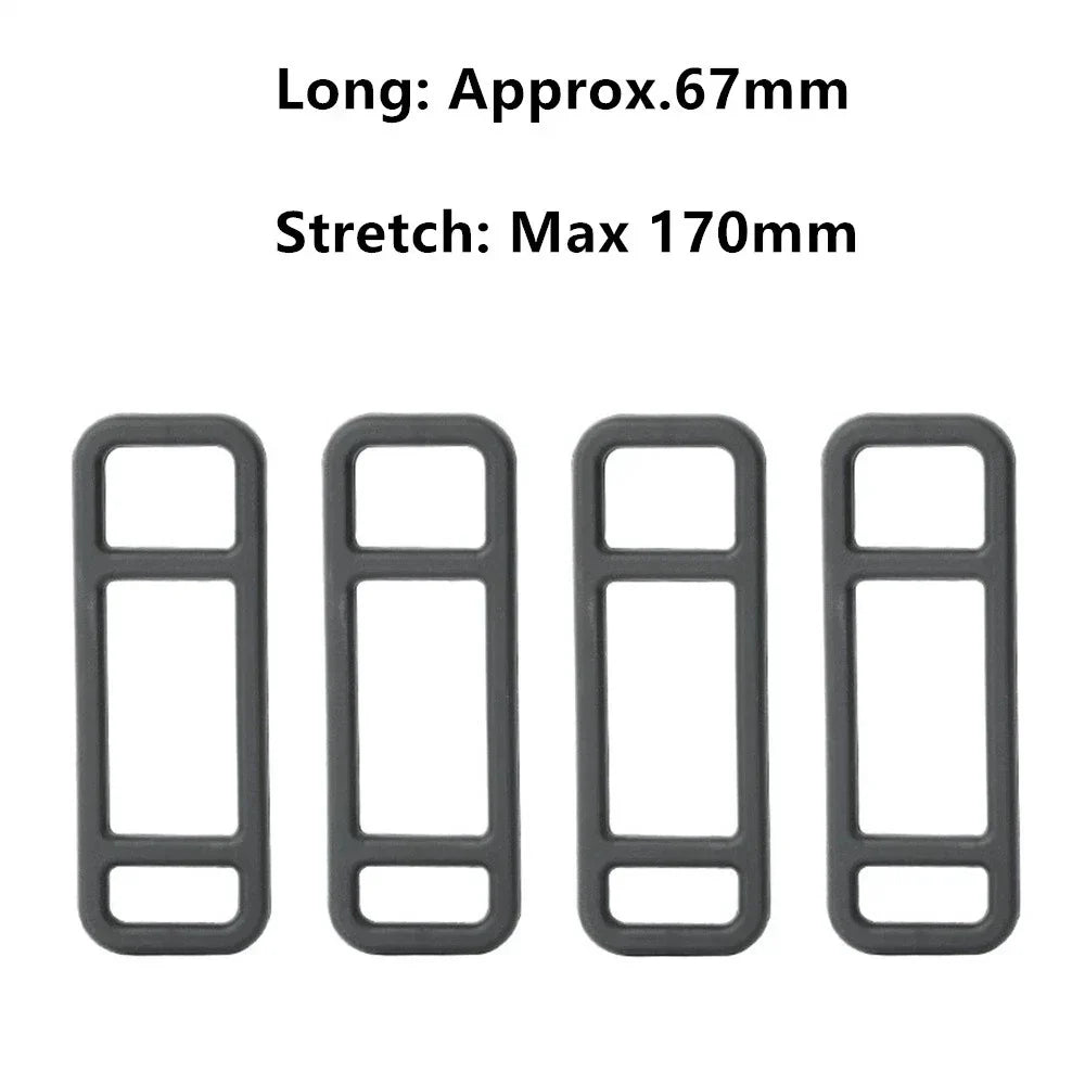 4 x 67MM Long 24MM Wide Driving Recorder Silicone Strap for DVR