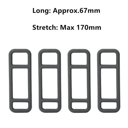 4 x 67MM Long 24MM Wide Driving Recorder Silicone Strap for DVR