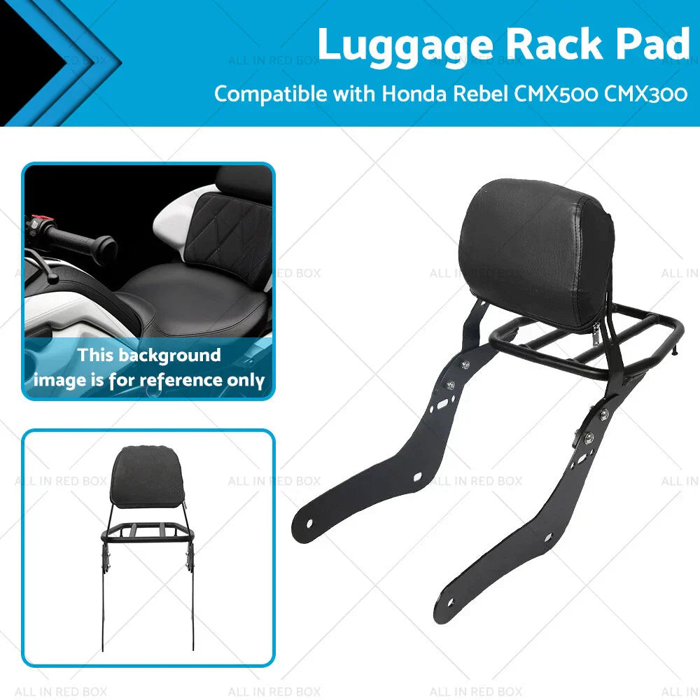 Sissy Bar & Luggage Rack Pad for Honda Rebel CMX500 CMX300 (2017-2023)