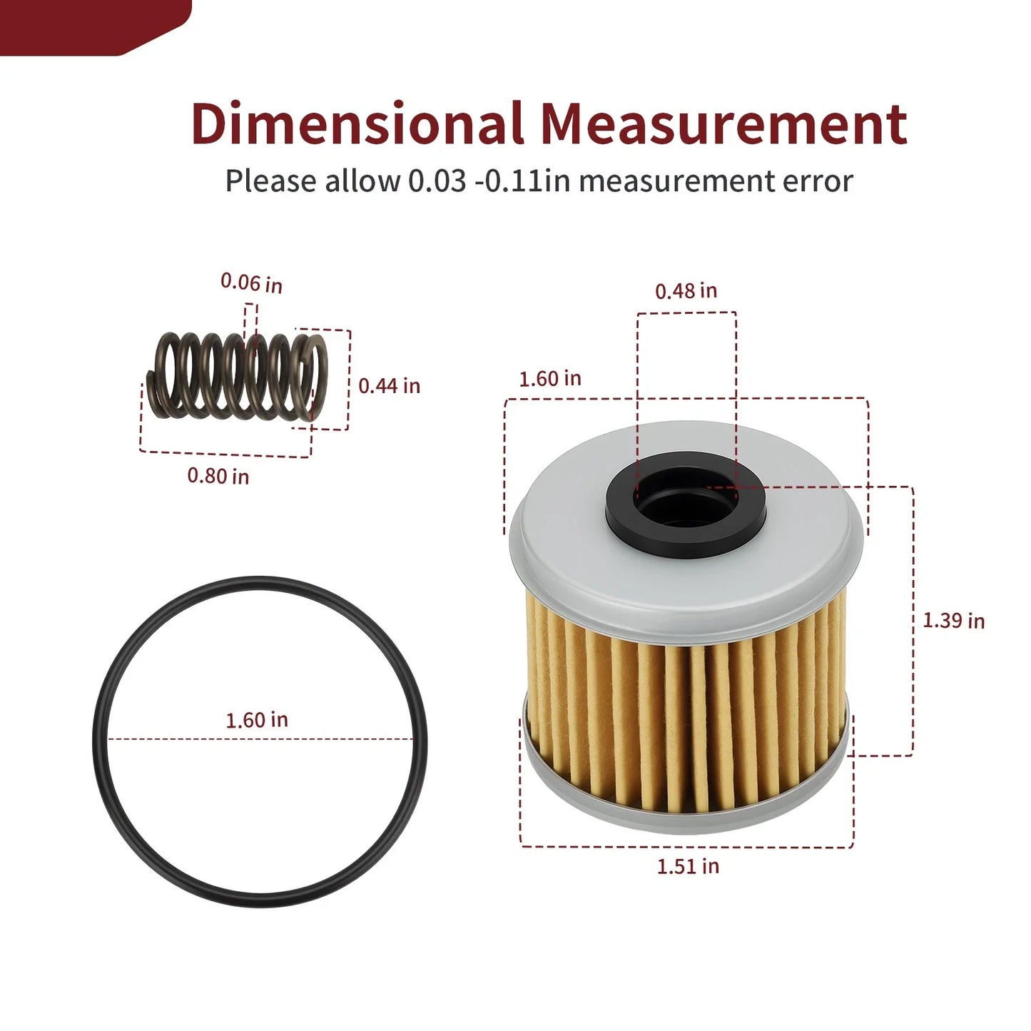 5 Pack Oil Filter Kit for Honda CRF Series