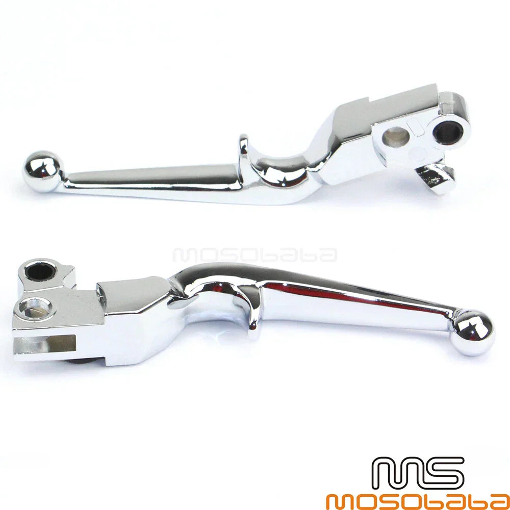 Chrome Hand Lever Clutch Brake Lever for Harley Softail FLSTSC FLSTF FLSTN FXSTC (2000-2017)