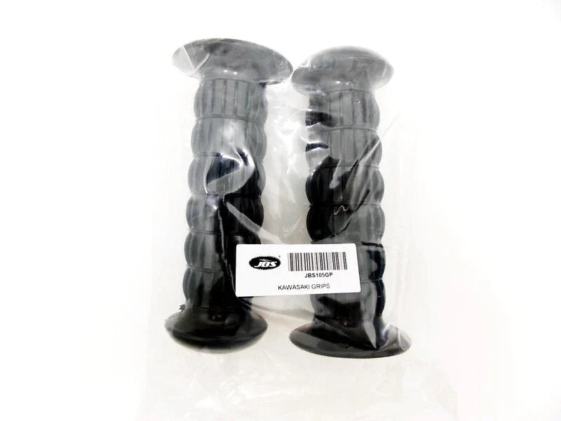 Black Hand Grip Set for Kawasaki H2 Mach IV (1972-1975) - Left & Right Grips