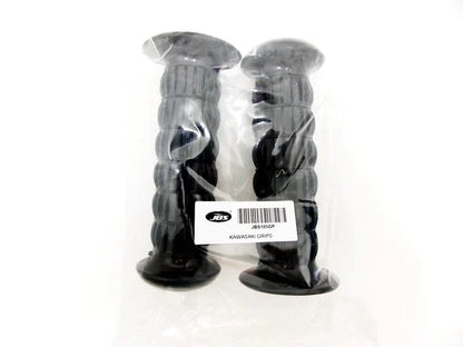 Black Hand Grip Set for Kawasaki H2 Mach IV (1972-1975) - Left & Right Grips