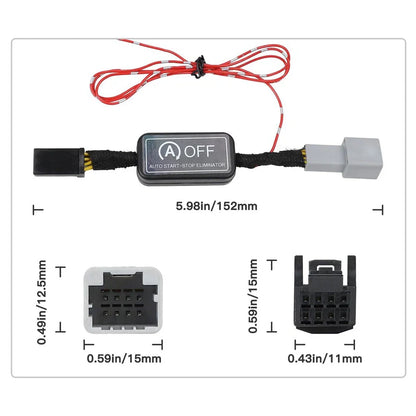 Black Start Stop A-Off Cable for Subaru Forester Crosstrek (2019-2024)