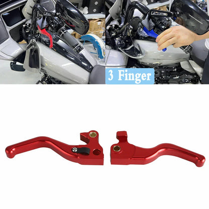 Red Front Hand Brake Clutch Levers for Harley Sportster XR1200/XR1200X/XL1200L (2007-2019)
