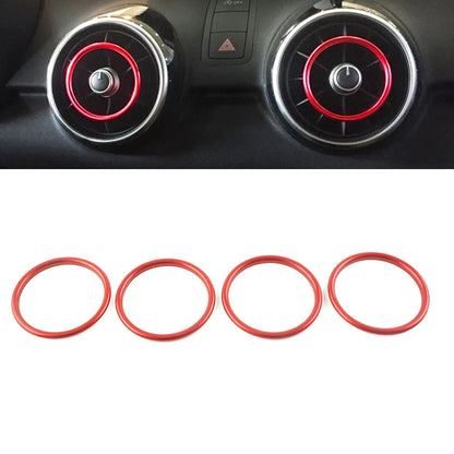 Center Console Air Vent Outlet Ring Cover Trim for Audi A1 S1 (2010-2018)