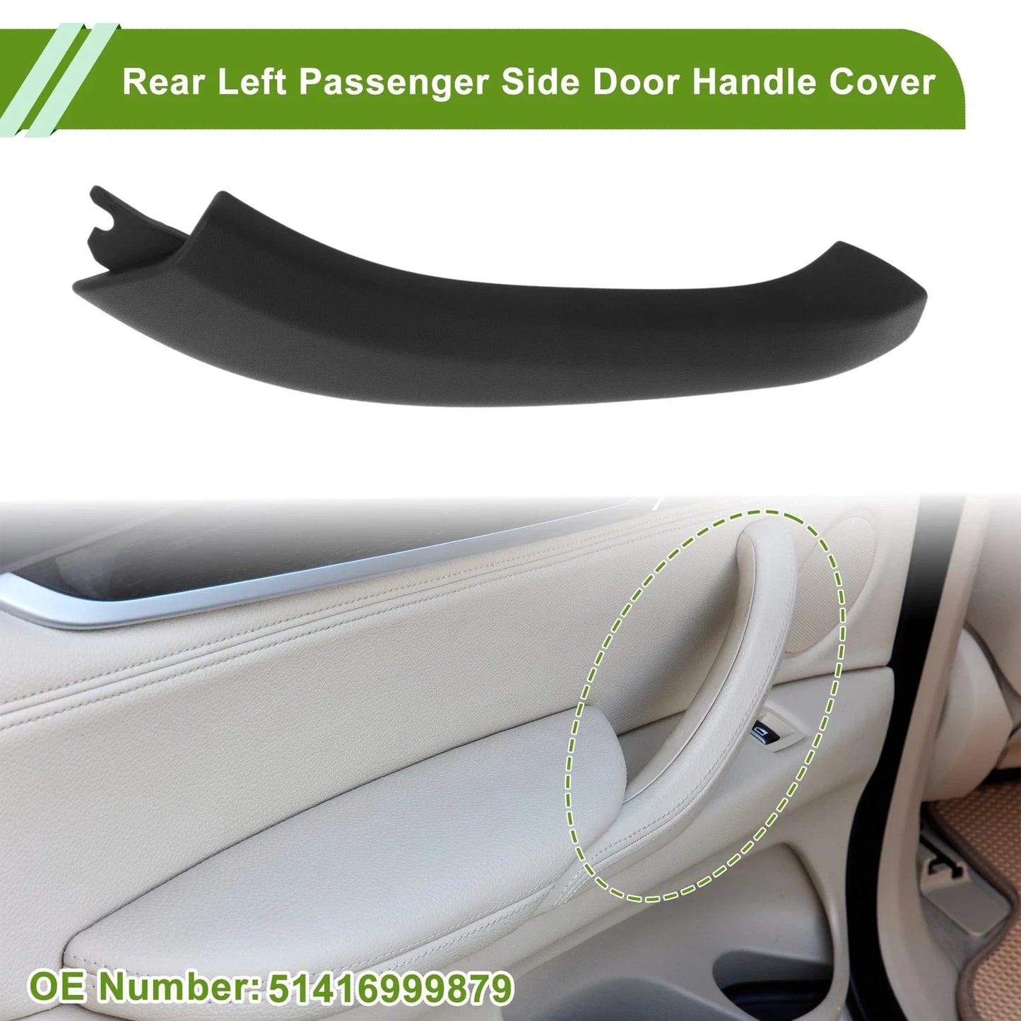Door Panel Handle Pull Trim Cover for BMW X3 (2018-2021)