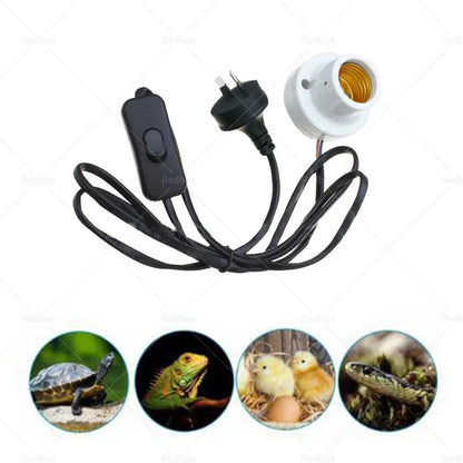 Ceramic Heat UV UVB Lamp Light Holder for Brooder Reptile Tortoise
