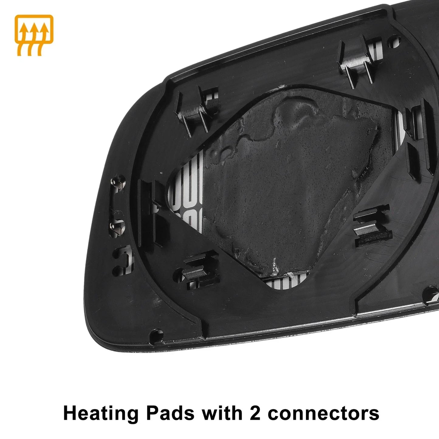 White Heated Mirror Glass for Honda CR-V (2007-2016) - Left & Right Pair