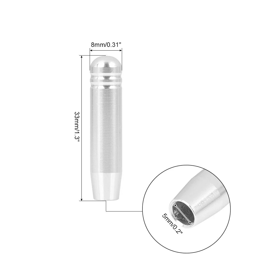 4 x Bolt-On Door Lock Pins Silver Tone for BMW 3 Series E90 (2005-2013)