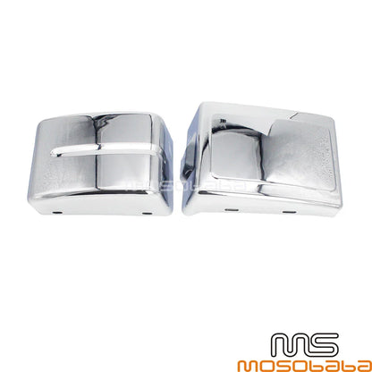 Chrome Side Battery Fairing Covers for 2006-2017 Harley Dyna Fat Bob FXDF