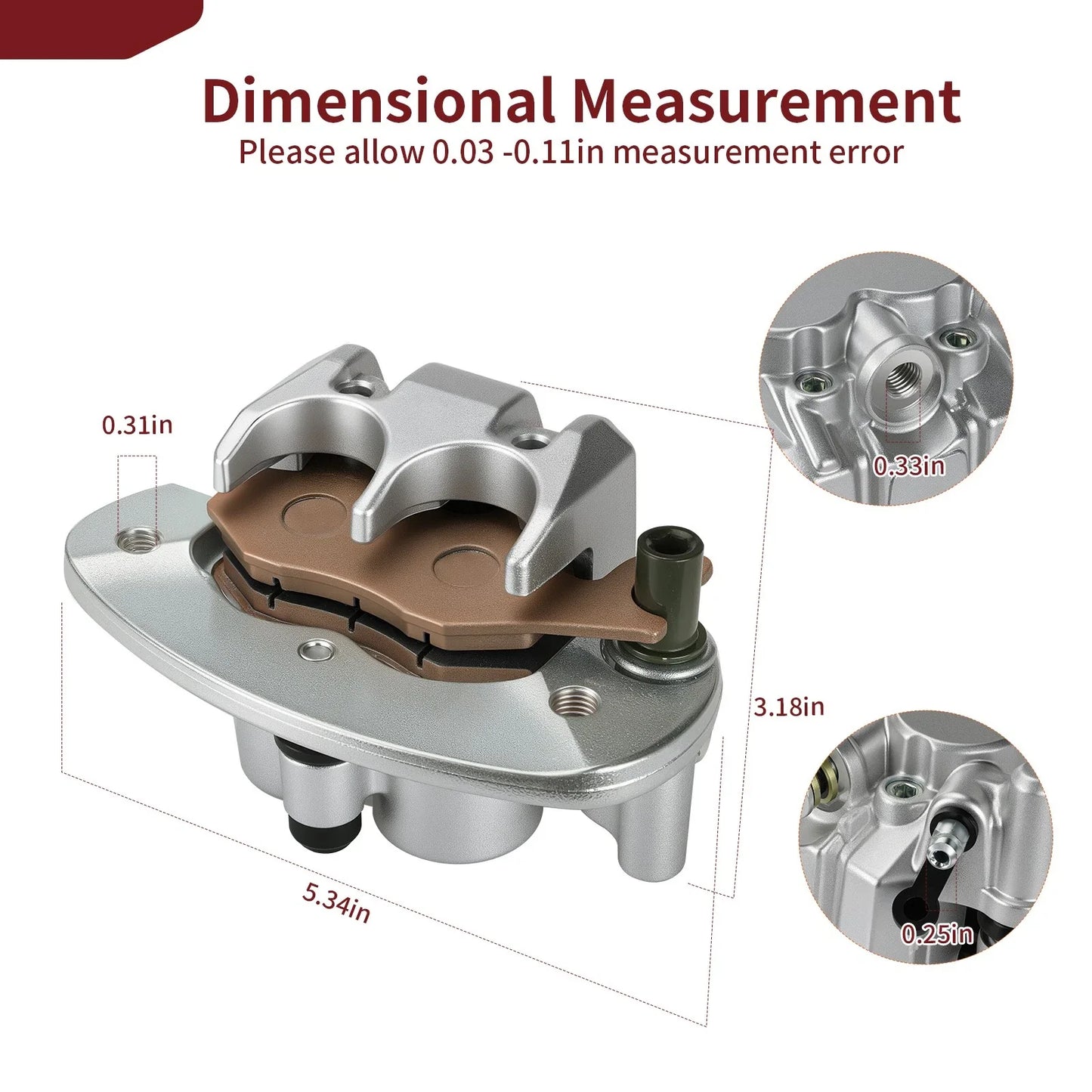 Rear Brake Caliper for Can-Am Commander (2011–2020)