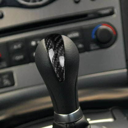 Black Carbon Fiber Shift Knob Cover for Infiniti G37 G35 QX50 QX70 FX35