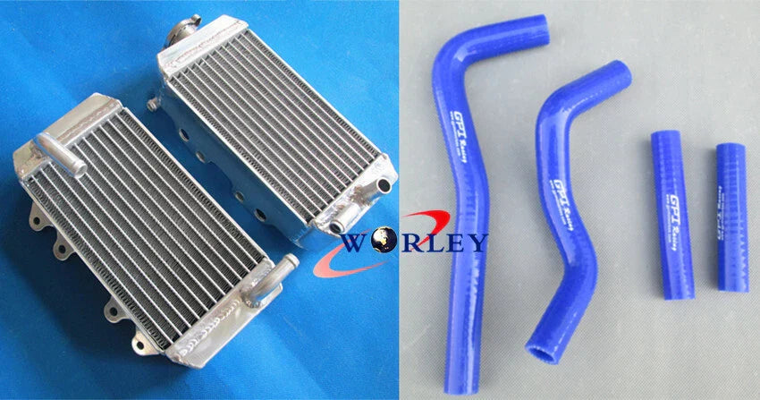 Aluminum Radiator + Black Silicone Hoses for Honda CRF150R (2007-2024)