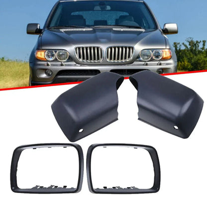 Wing Door Mirror Cover Cap + Trim Ring Set for E53 (2000–2006)