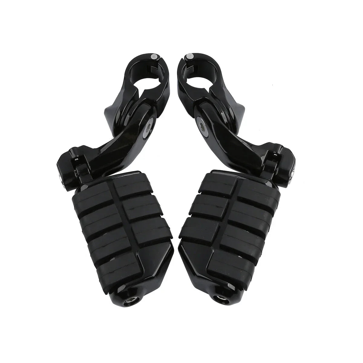 1.25" Adjustable Highway Short Angled Foot Pegs for Harley